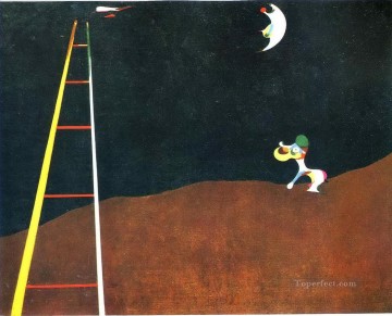 月に吠える犬 ジョアン・ミロ Oil Paintings